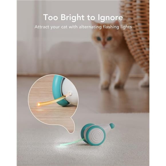 Interactive Cat Toys for Indoor Cats,Automatic Cat Toy with LED Lights,Cat Mouse - Picture 4 of 5
